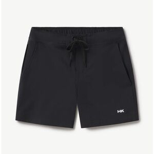HUMANKIND  Boardshort 5” in Black, Size Large, swim bottoms, gym shorts